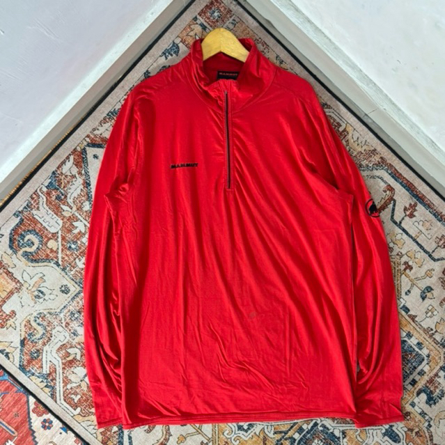 POLO HALF ZIP MAMMUT MERAH