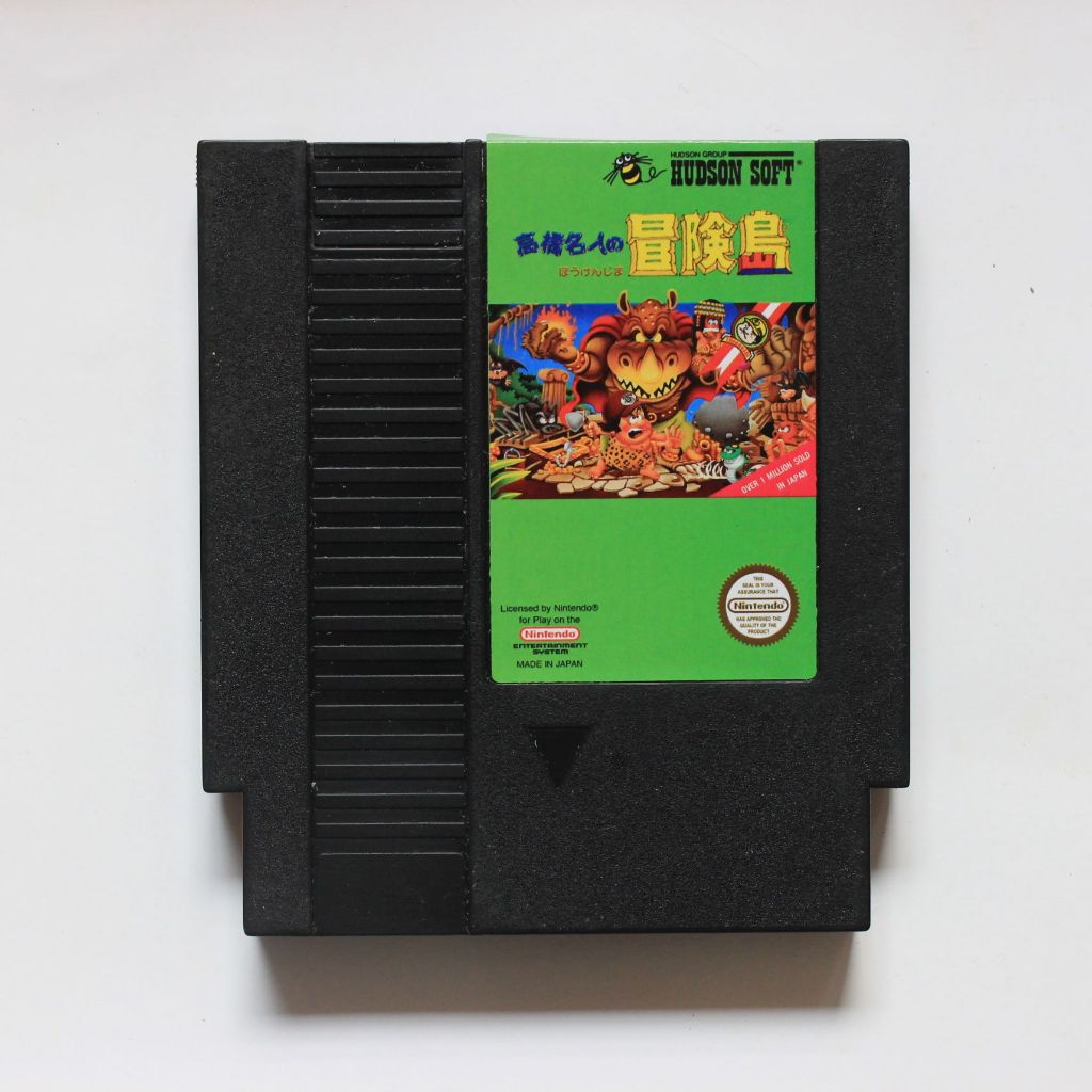 Kaset Nintendo NES Adventure Island 72 Pin Tested Normal Game Jadul