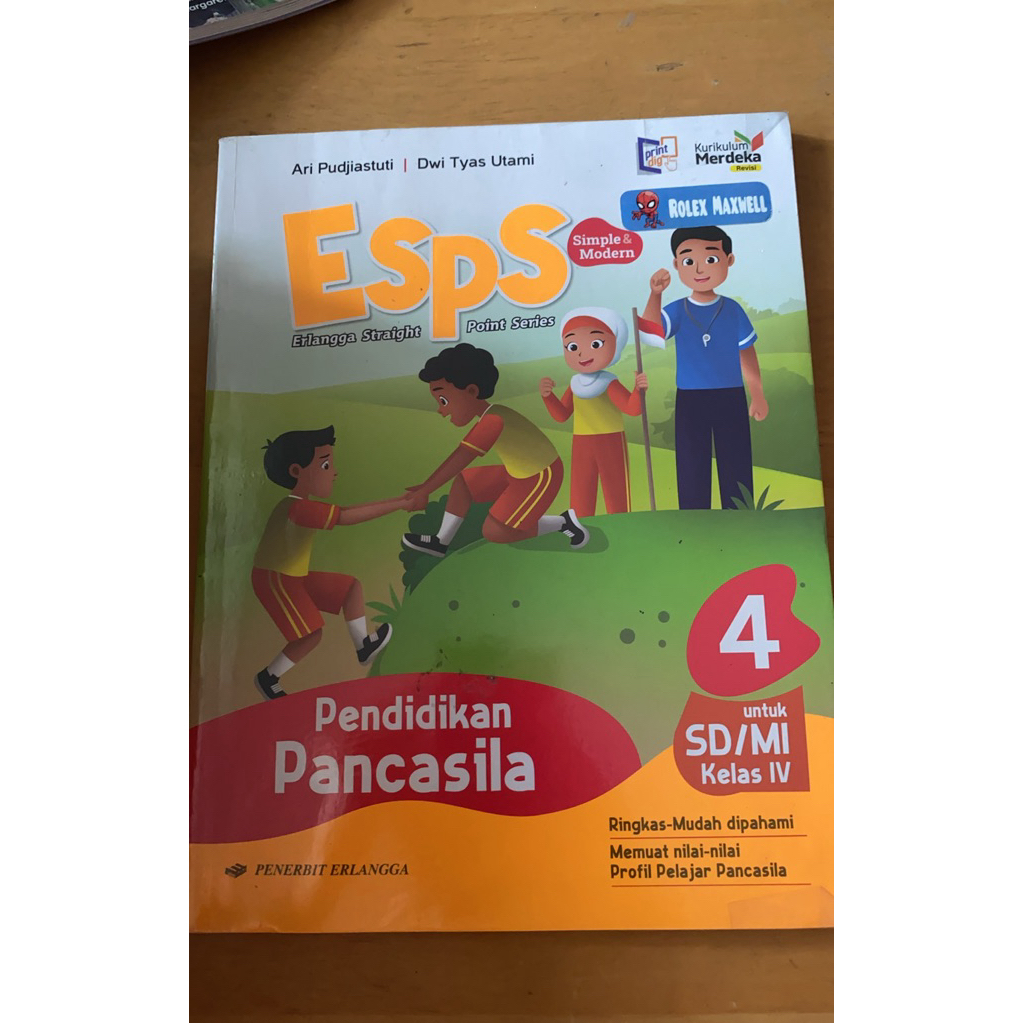 Buku sekolah ESPS PENDIDIKAN PANCASILA SD bekas