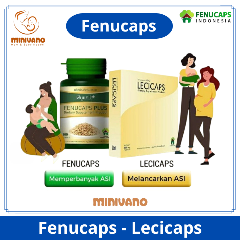 [JOGJA] Lecicaps Fenucaps Ecer 1 Kapsul - Asi Booster Anti Sumbatan - Melancarkan Asi