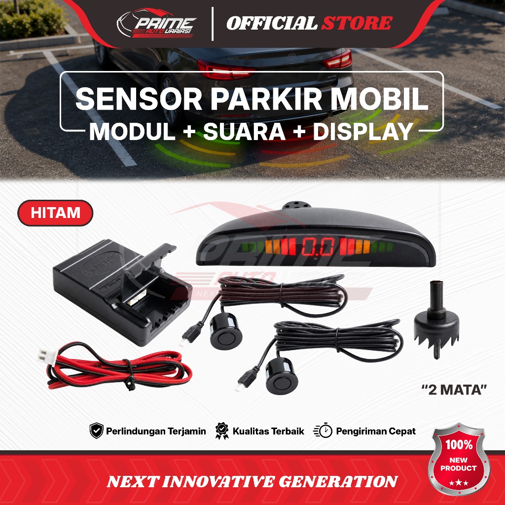 SENSOR MUNDUR/ PARKIR 2 TITIK + DISPLAY