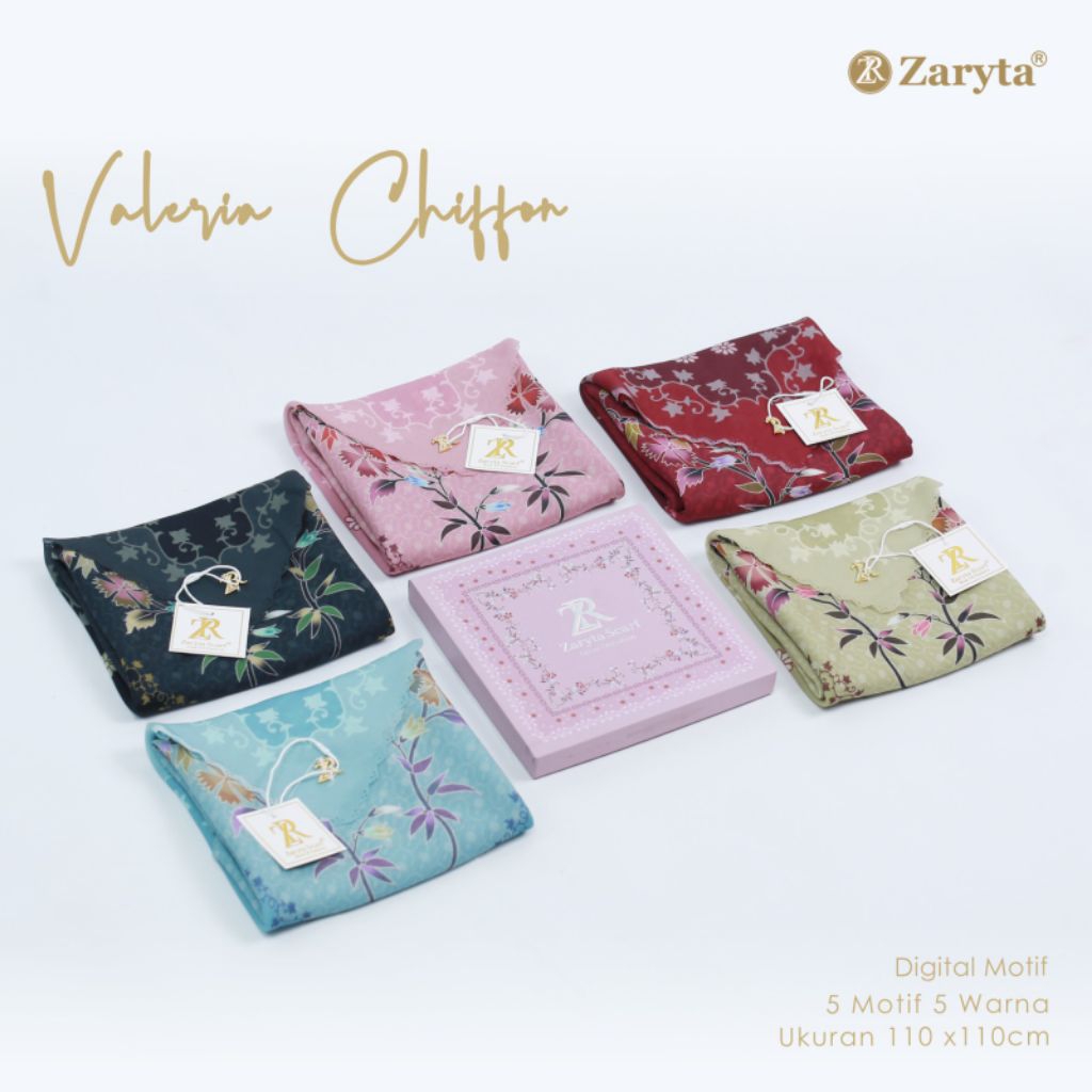 Zaryta motiv Box Hijab Zaryta souvenir Hijab segiempat