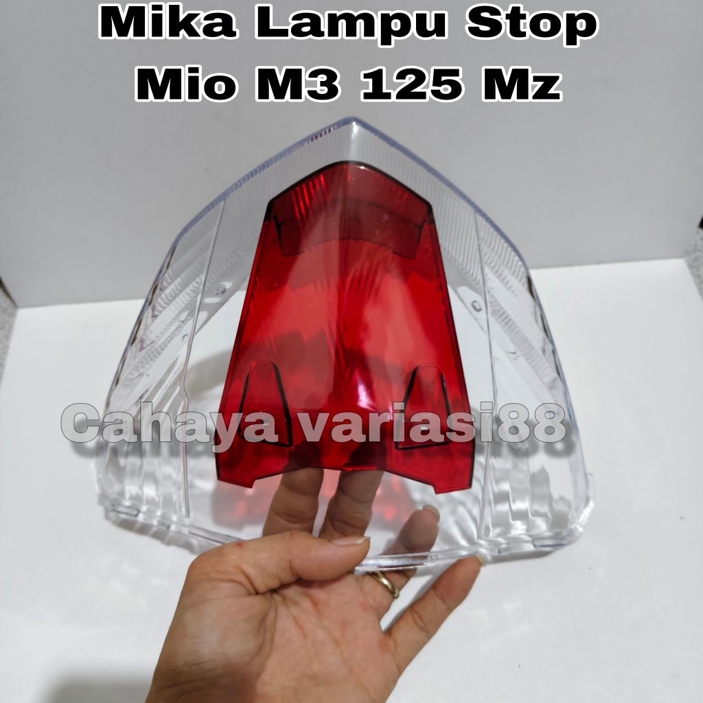 Mika Tutup Lampu Stop Belakang Yamaha Mio M3 Mz M125 Warna Merah Bening