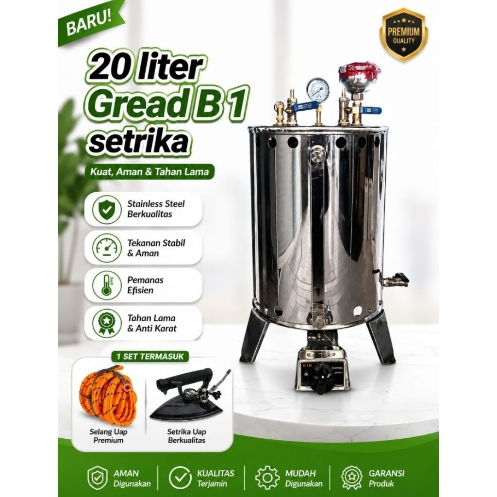 Setrika Uap Laundry 20 Liter Gread B 1 setrika