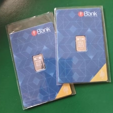 Kartu Murni Perak Silver Silvergram bukan silverium wakala imn sala antam 1 Gram Gr