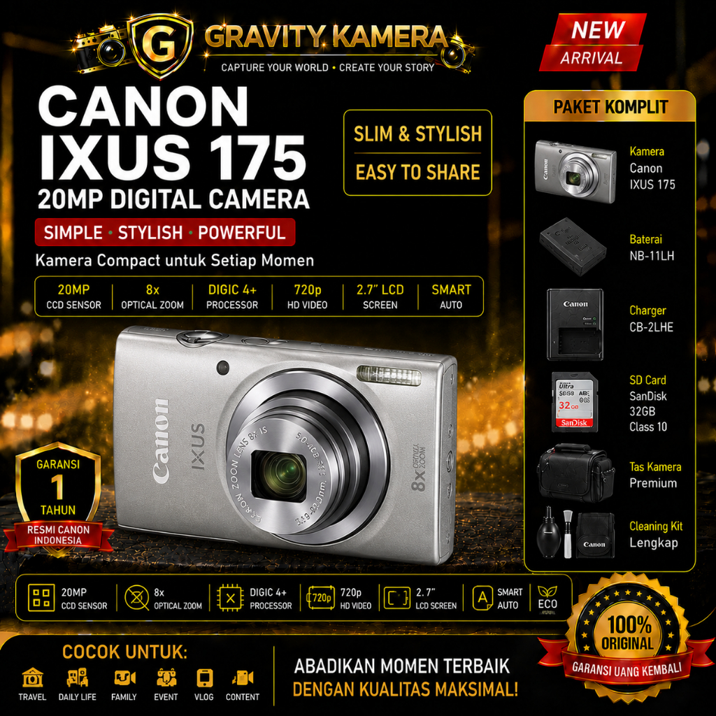CANON IXUS 175 / KAMERA CANON IXUS 175 / IXUS 175 CANON