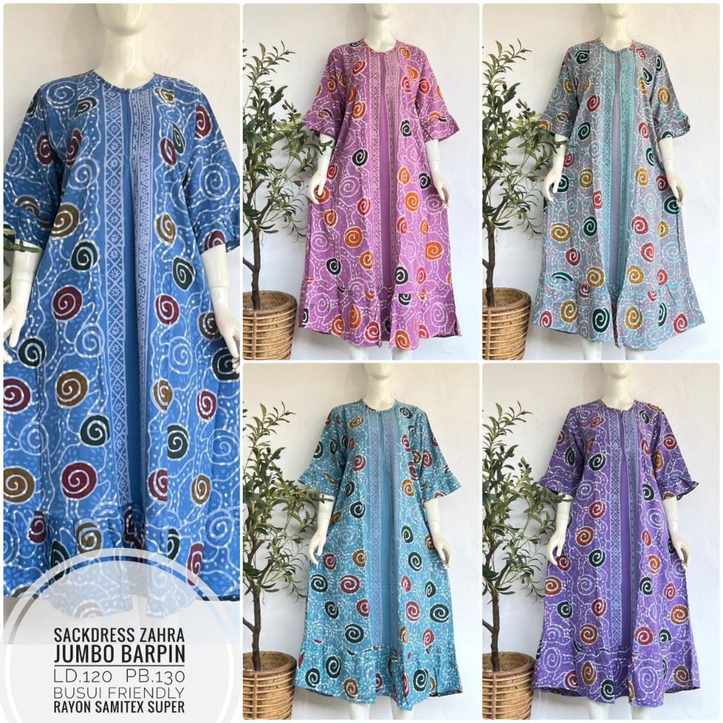 Midi dress jumbo LD. 120 130 cm shanum Sekdres fenty Long kinan sackdress encim shanum zahra kayla a