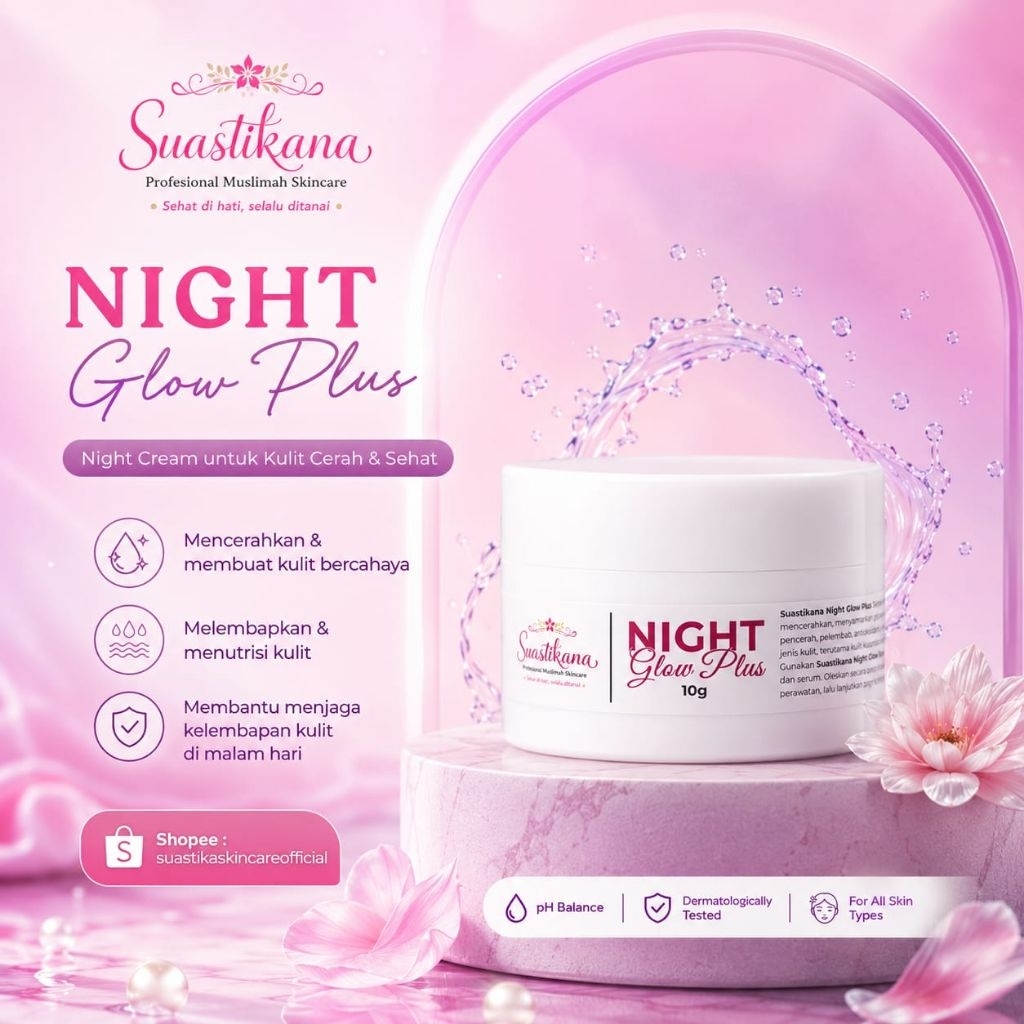 Night Krim Glowing Premium / Glamour Suastikana Skincare - Suastika Suastikana Skincare Official