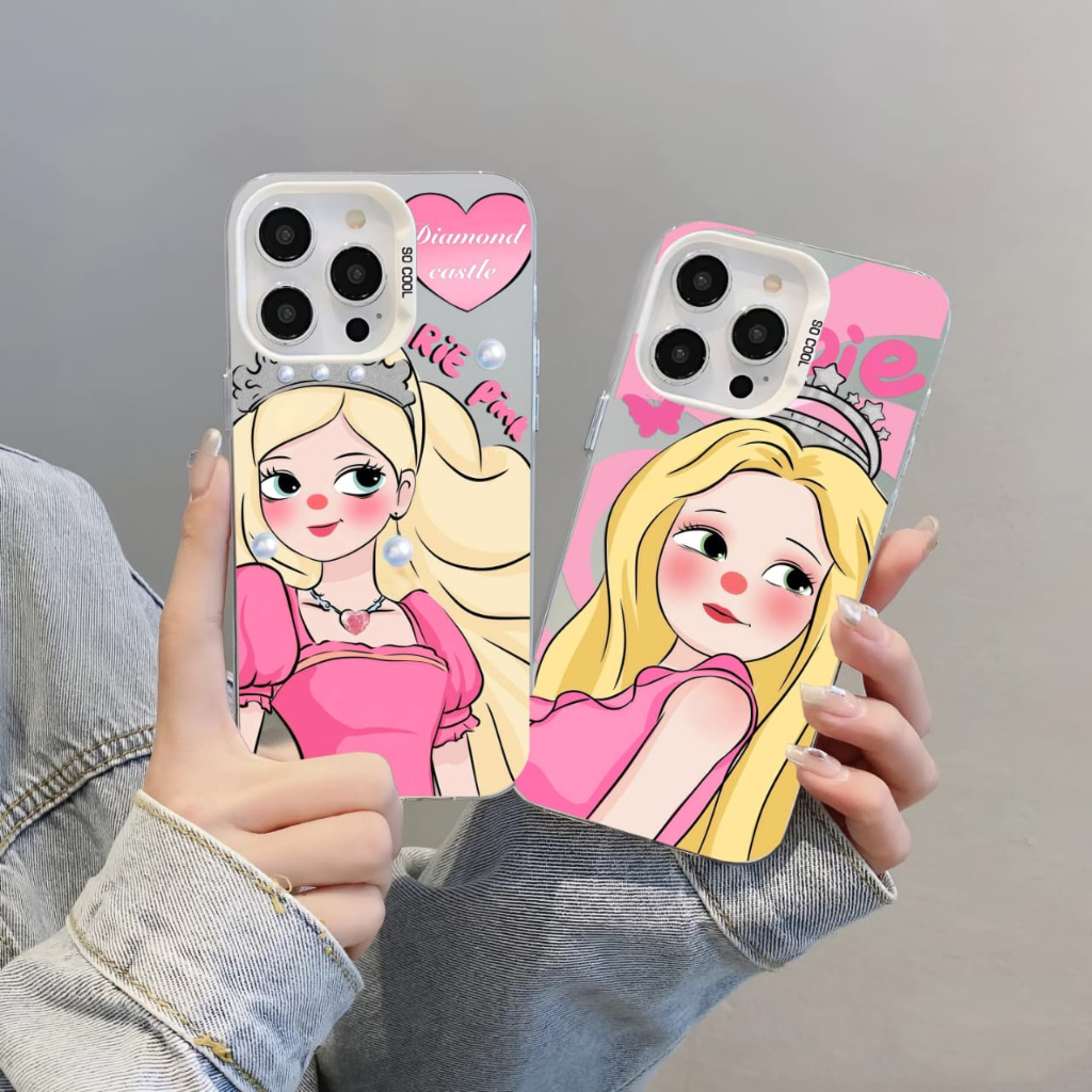 Case Barbie Cute Edition Kompatible for Vivo Y27 4G Vivo Y28 4G Vivo Y29 4G Vivo Y35 Vivo Y81 Vivo Y
