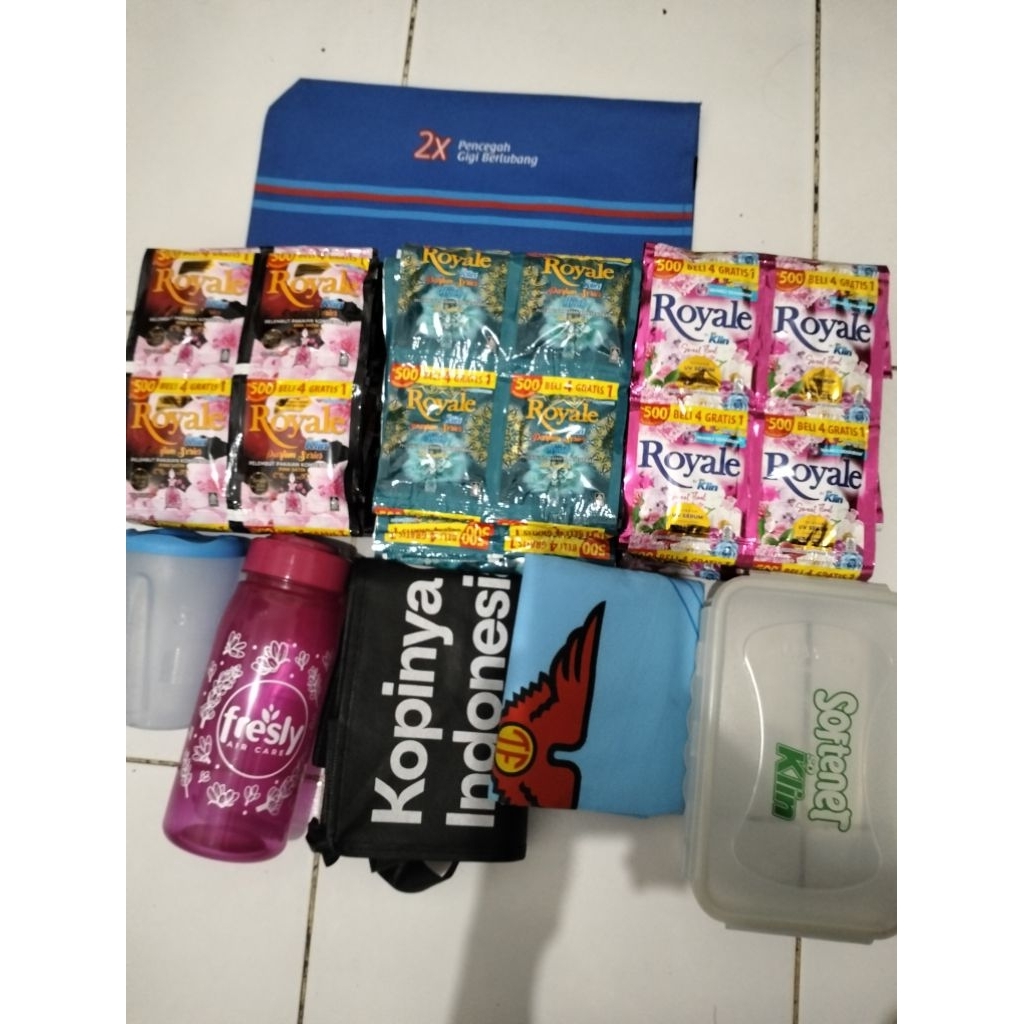 SOKLIN ROYALE PEWANGI 500.an GRATIS TAS/GELAS/TAS TISU /TUMBLER(4rtg) | GRATIS KOTAK MAKAN (8rtg)