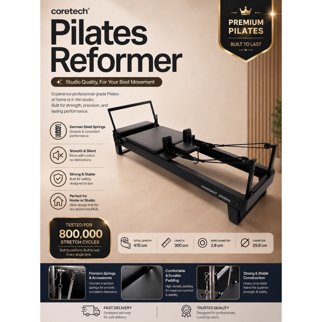Coretech Pilates Reformer +