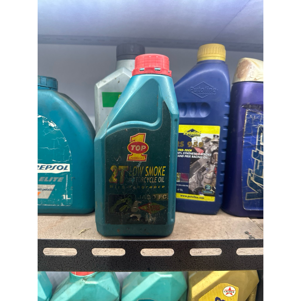 oli samping 2t top1 original stok lama