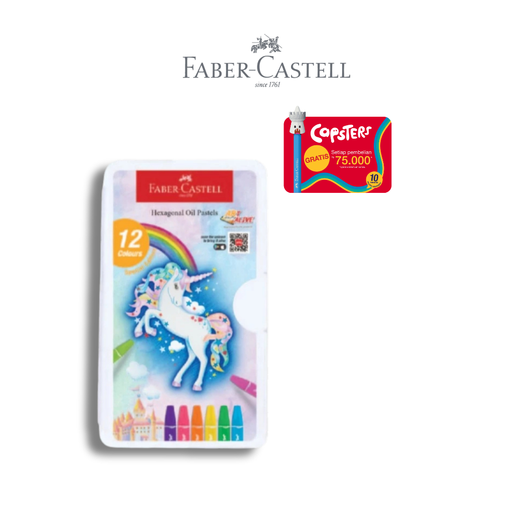 Faber-Castell Crayon Hexagonal Oil Pastel Unicorn Version