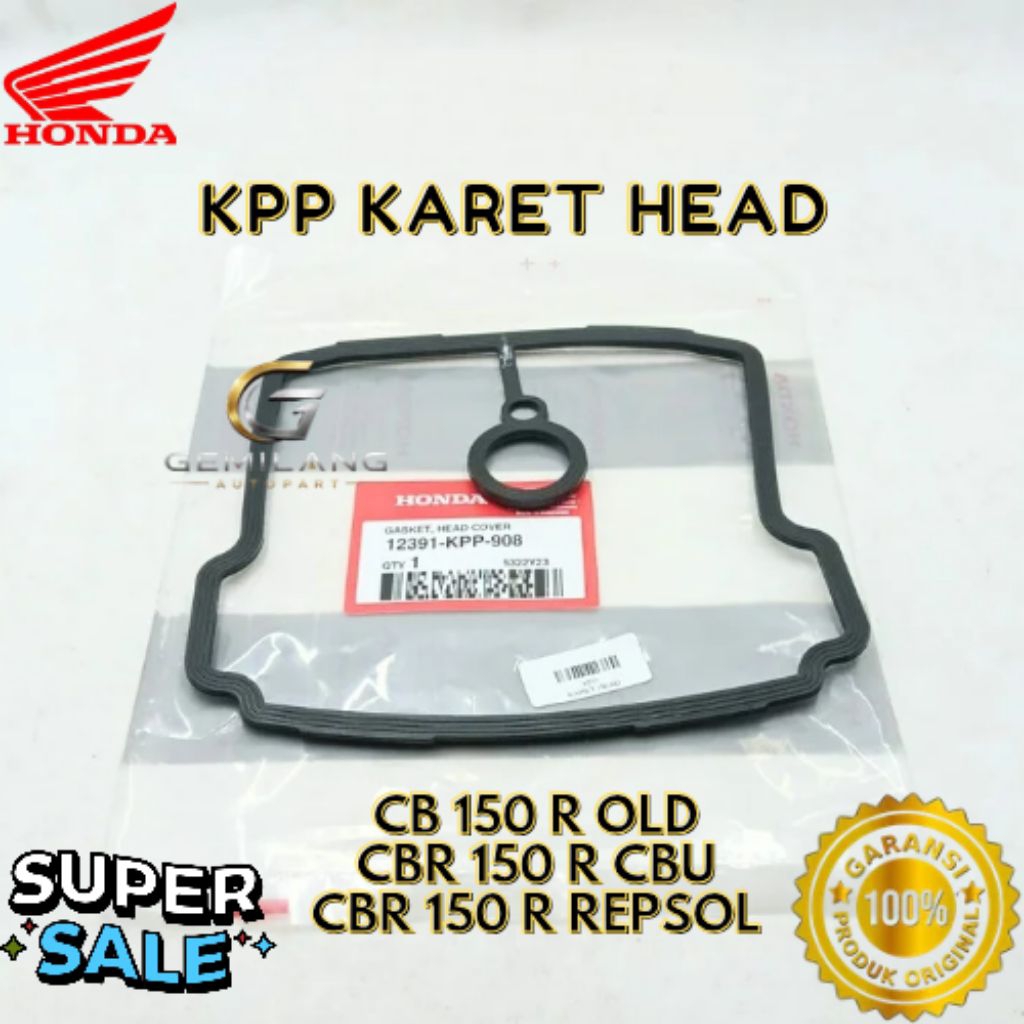 KARET HEAD KODE KPP, KARET HEAD CB 150 R OLD, KARET HEAD CBR 150 R CBU, CBR 150 R REPSOL