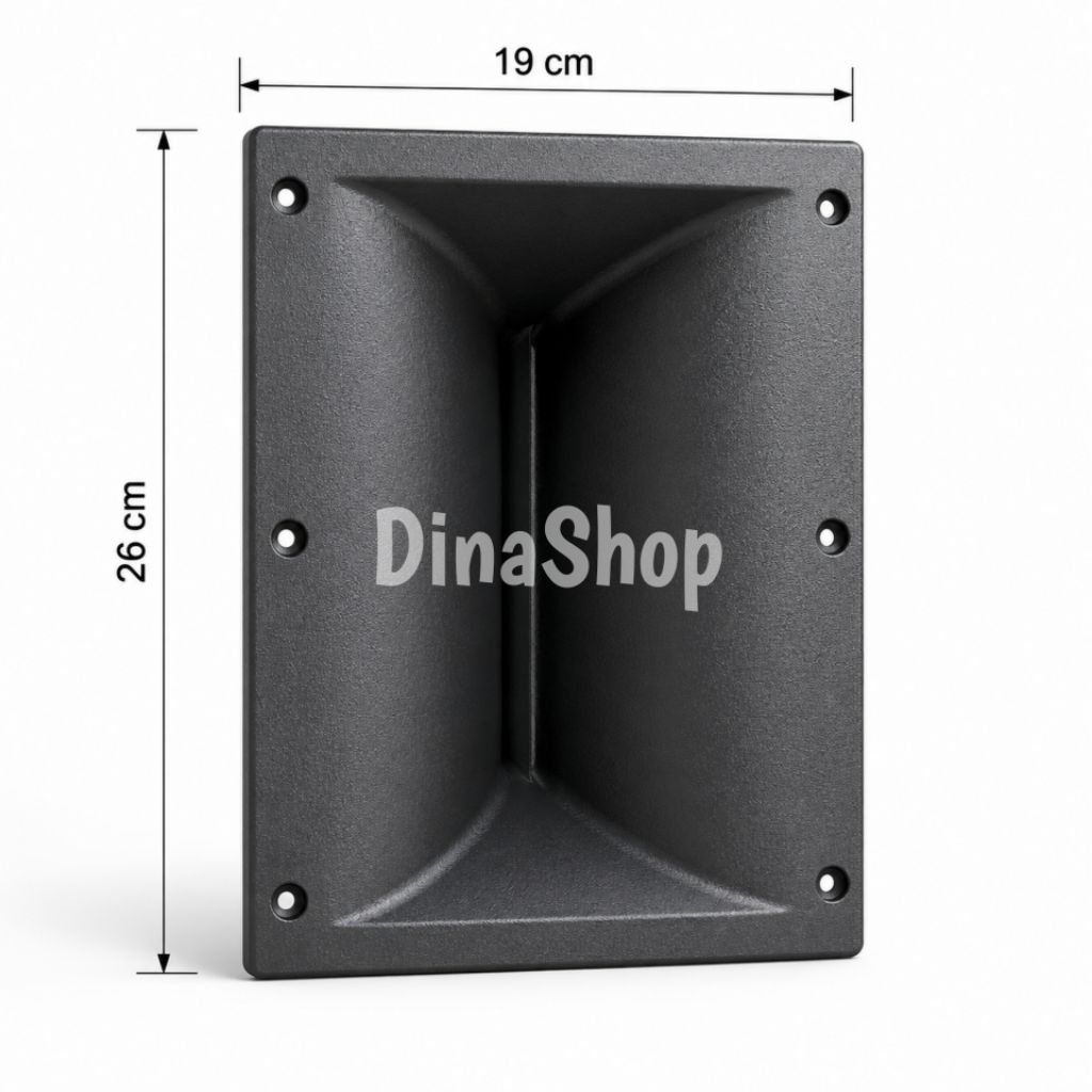 Horn Tweeter Q1 19x26 2/3inch Bahan Alumunium Cor