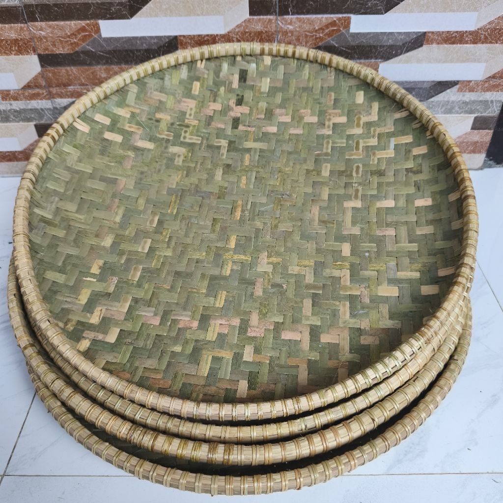 Nyiru Anyaman Bambu Besar Diameter 57 cm - Tampah - nampan - Alat Menampi Beras
