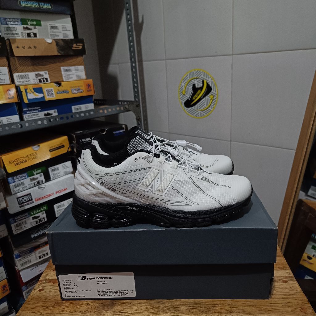 Sepatu Kasual / Daily Shoes - Nb 1906 White / Black Unisex