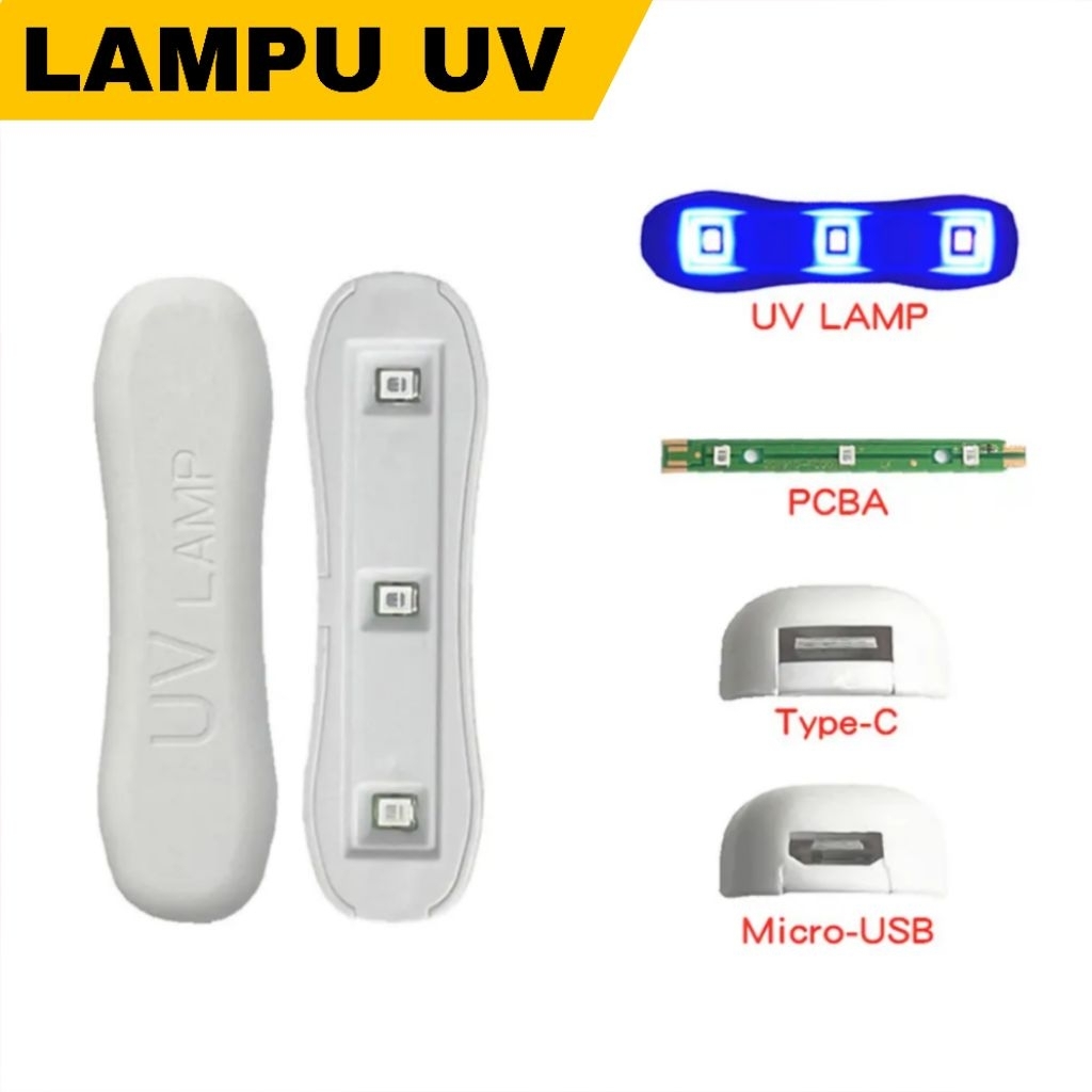 Lampu UV Mini Pengering Resin Lampu Ultraviolet Mini Lampu UV Lcd Tempered Glass