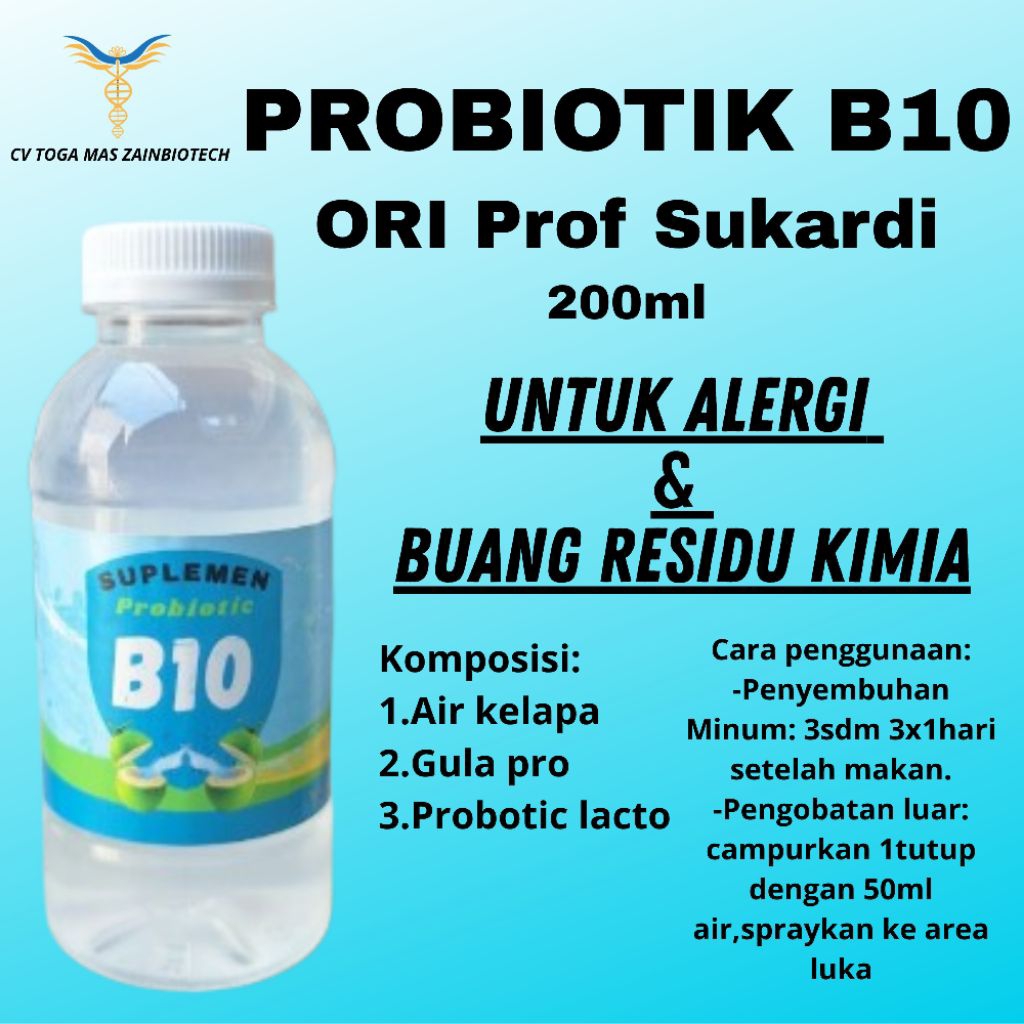 PROBIOTIK B10/G10 Prof Sukardi