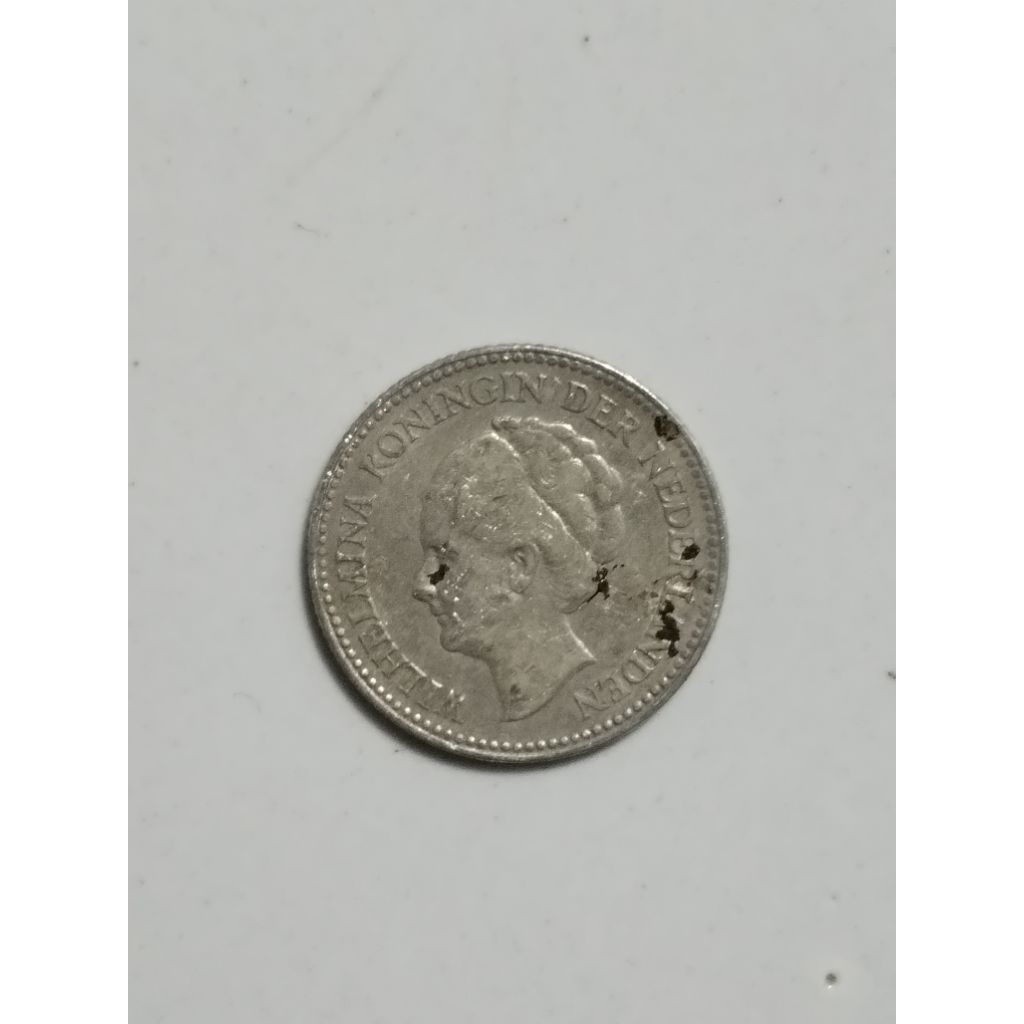 KOIN KUNO || KOIN PERAK 1/2 GULDEN WILHELMINA 1929 || ASLI SILVER
