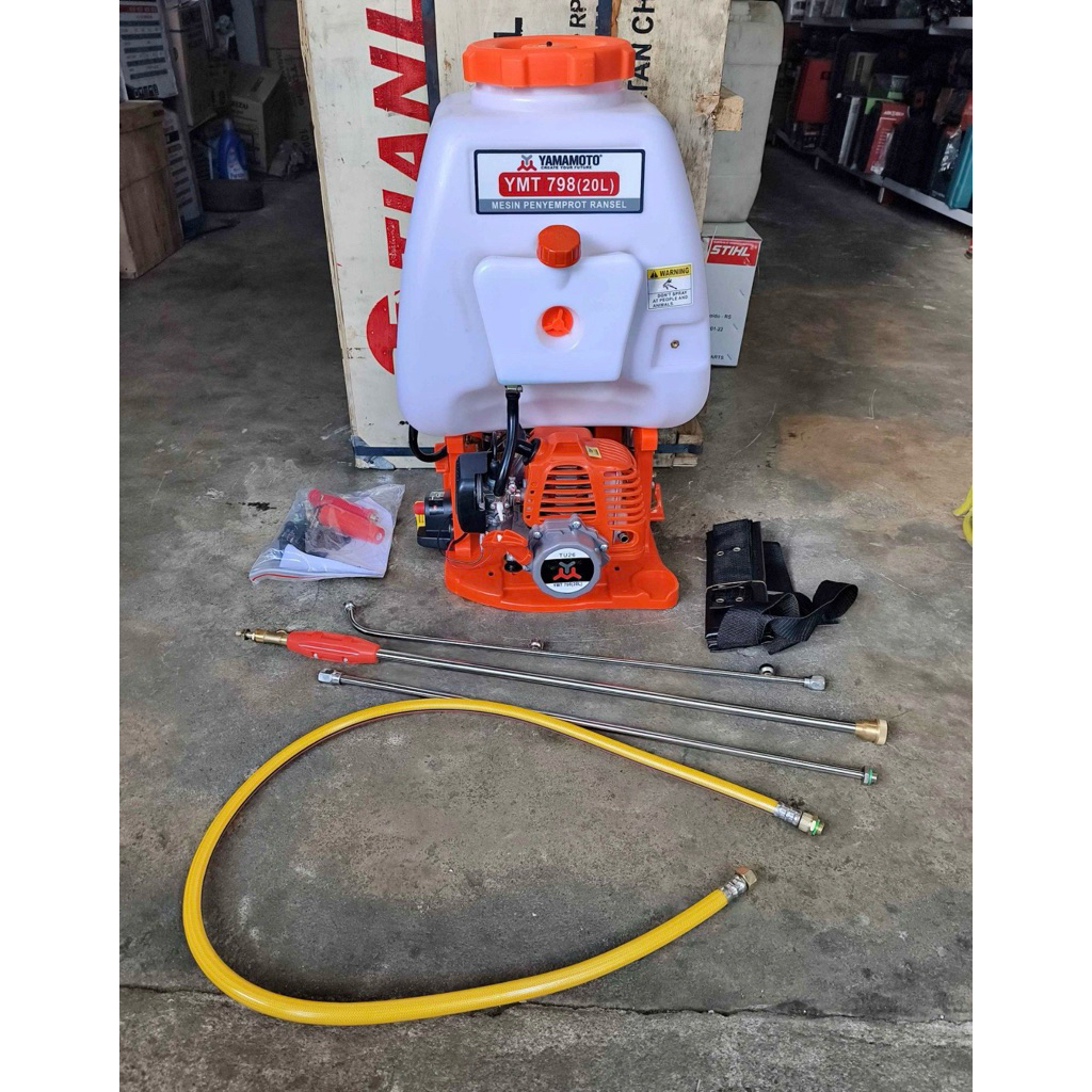 KNAPSACK MESIN SEMPROTAN HAMA BENSIN 2TAK / MESIN SEMPROTAN 20L YAMAMOTO / SPRAYER HAMA MESIN BENSIN
