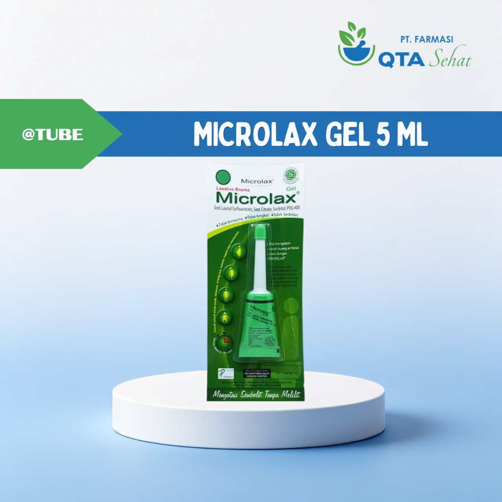 Microlax Gel 5 ml Obat Sembelit Praktis untuk Dewasa dan Anak | Farmasi QTA Sehat