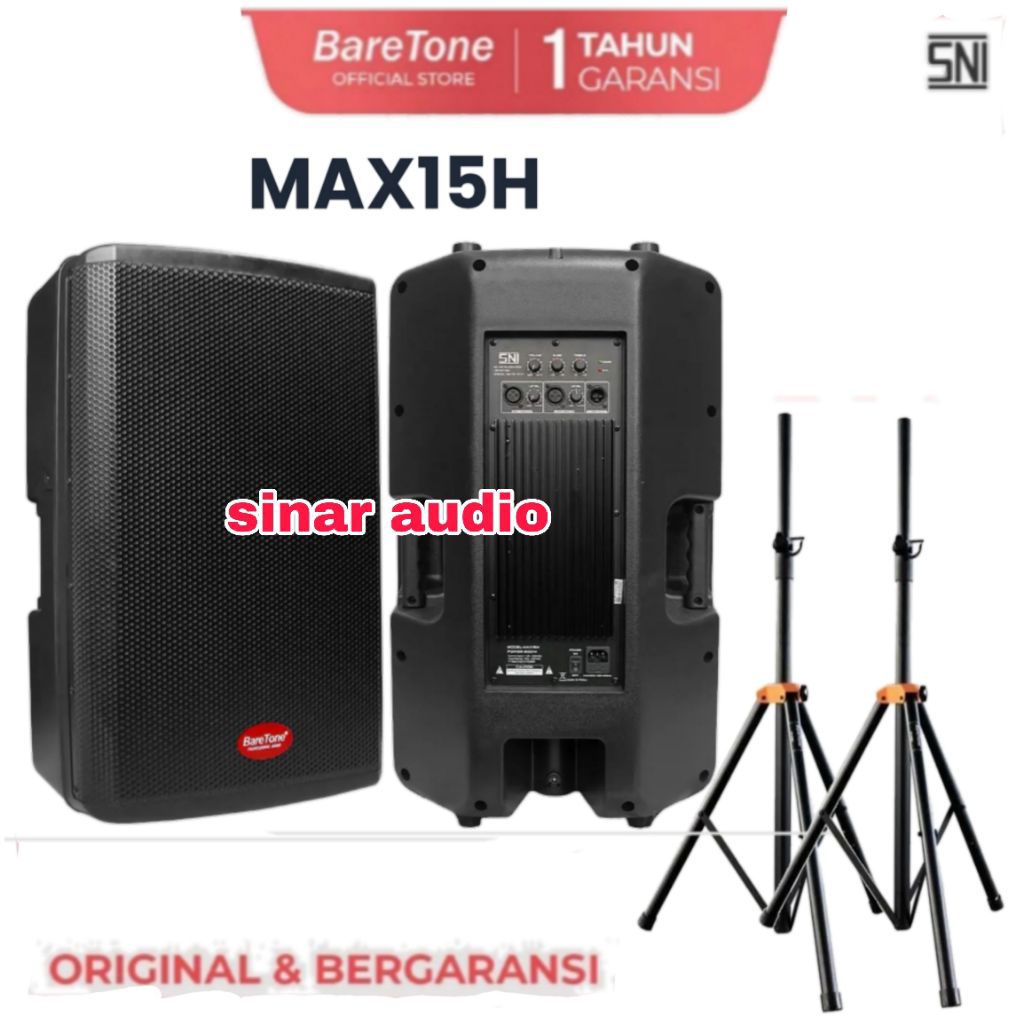 Speaker aktif baretone 15 inch karaoke max15h max 15h