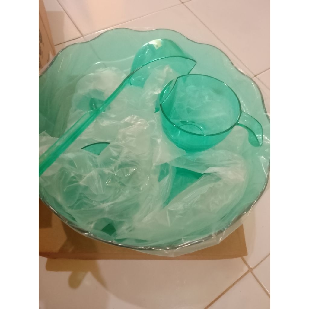 punch bowl set/mangkuk es buah