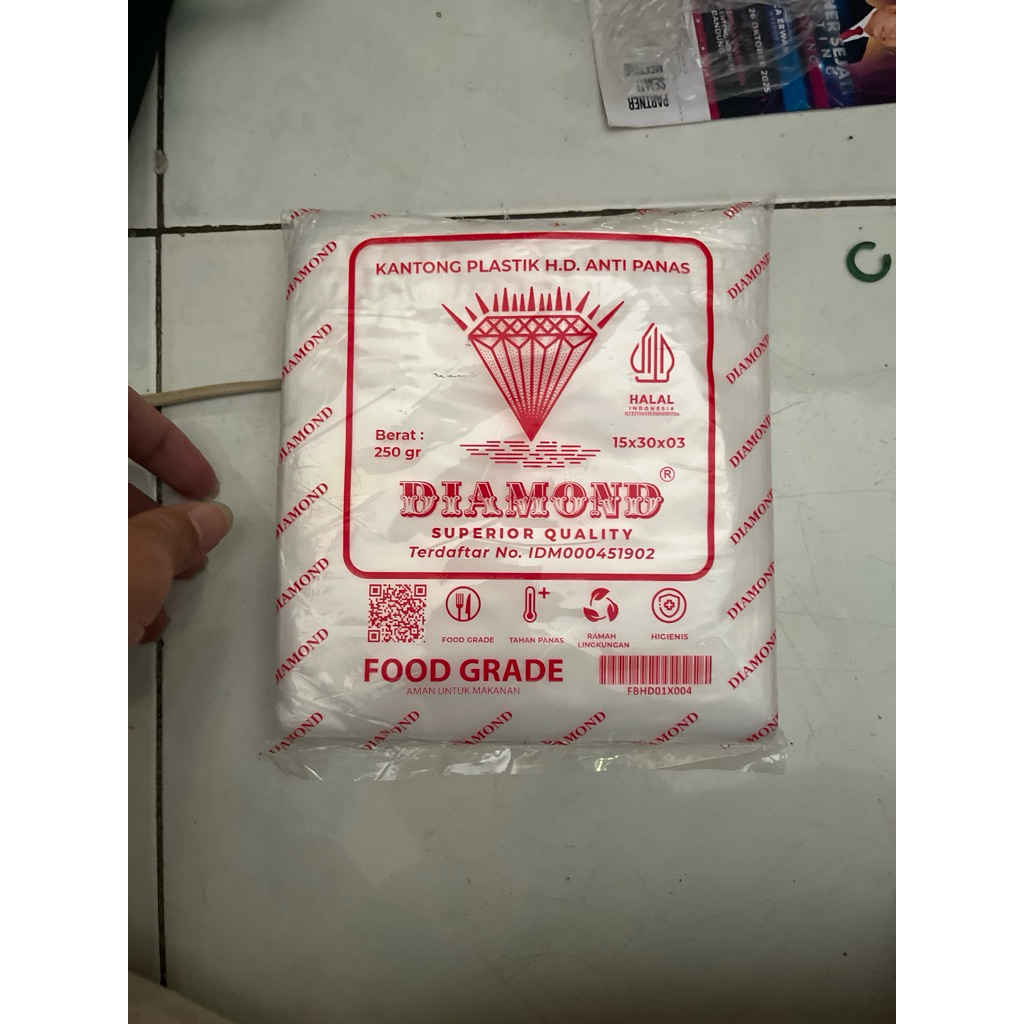plastik tahan panas ukuran 15 x 30