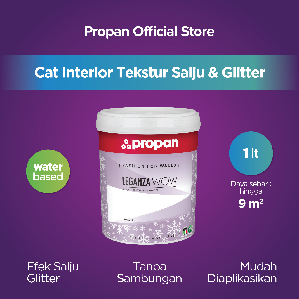CAT TEMBOK PROPAN DECOR LEGANZA WOW SILVER 1L - DLW-467