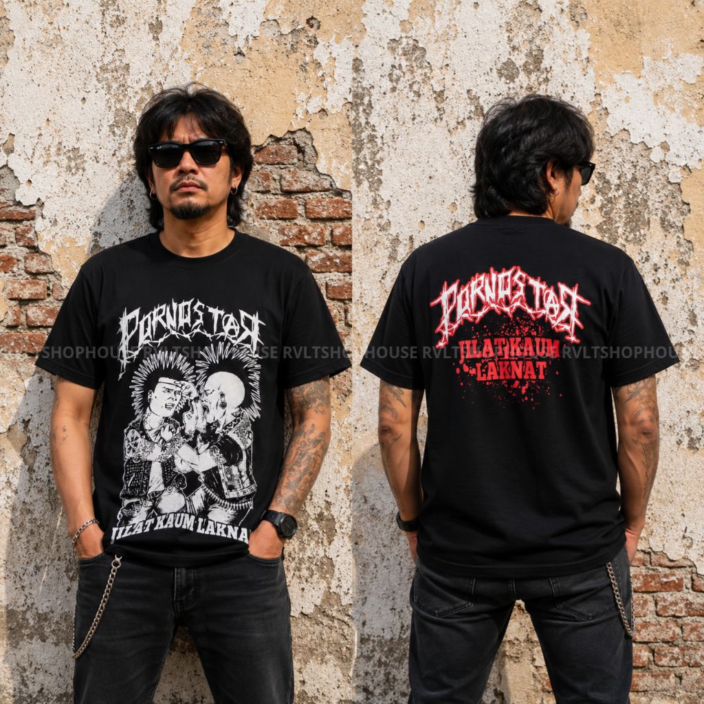 Kaos Band Punk Pornostar / T-shirt Punk / Kaos Distro