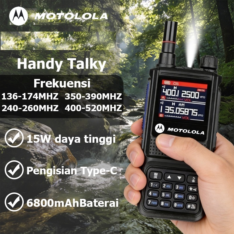 MOTOLOLA GP338 Plus walkie talkie dua arah radio wailkie talkie jarak panjang 15W panggilan frekuens