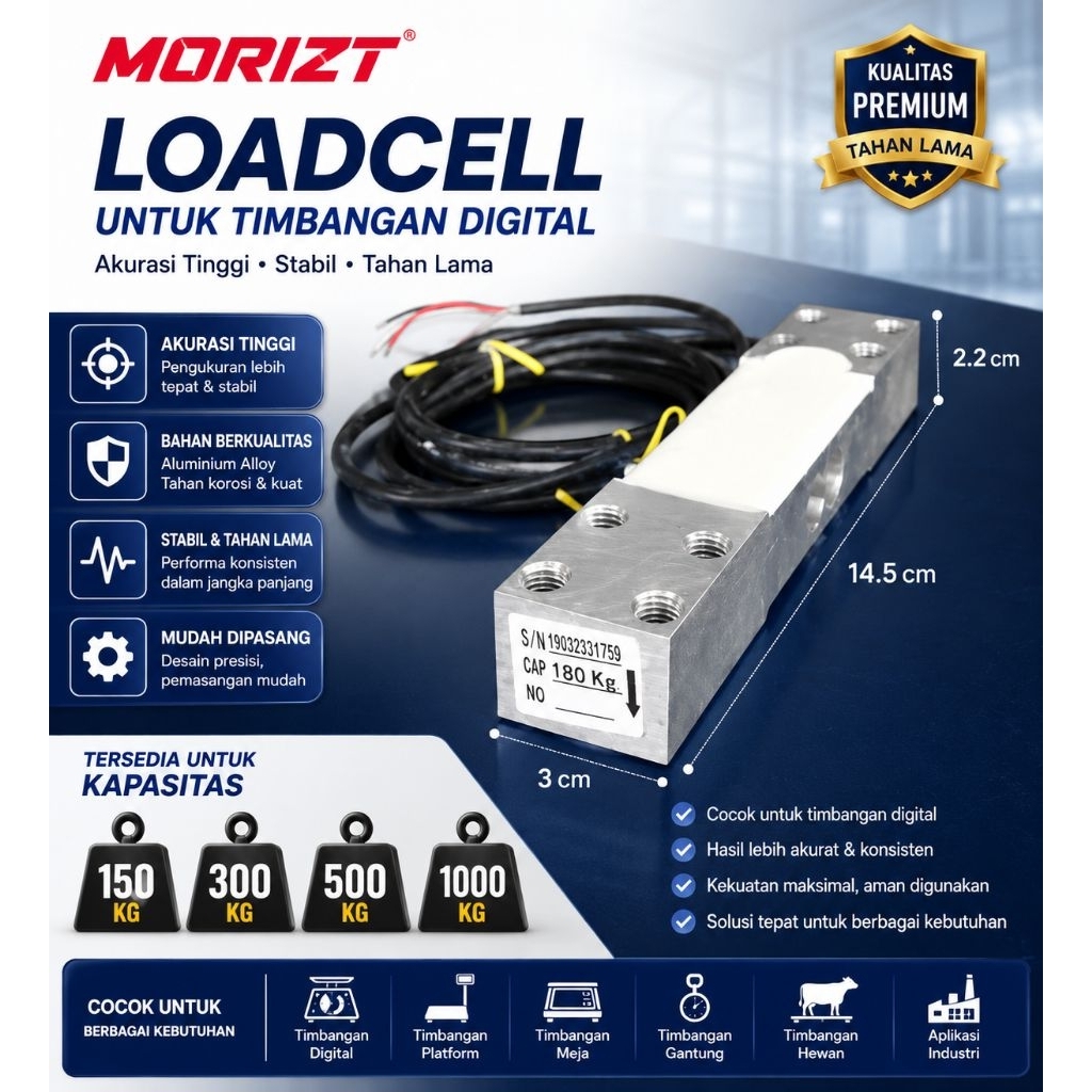 Load cell Timbangan digital Morizt, Gigan, dan Kazo/Sparepart Timbangan barang digital/Sensor Timban