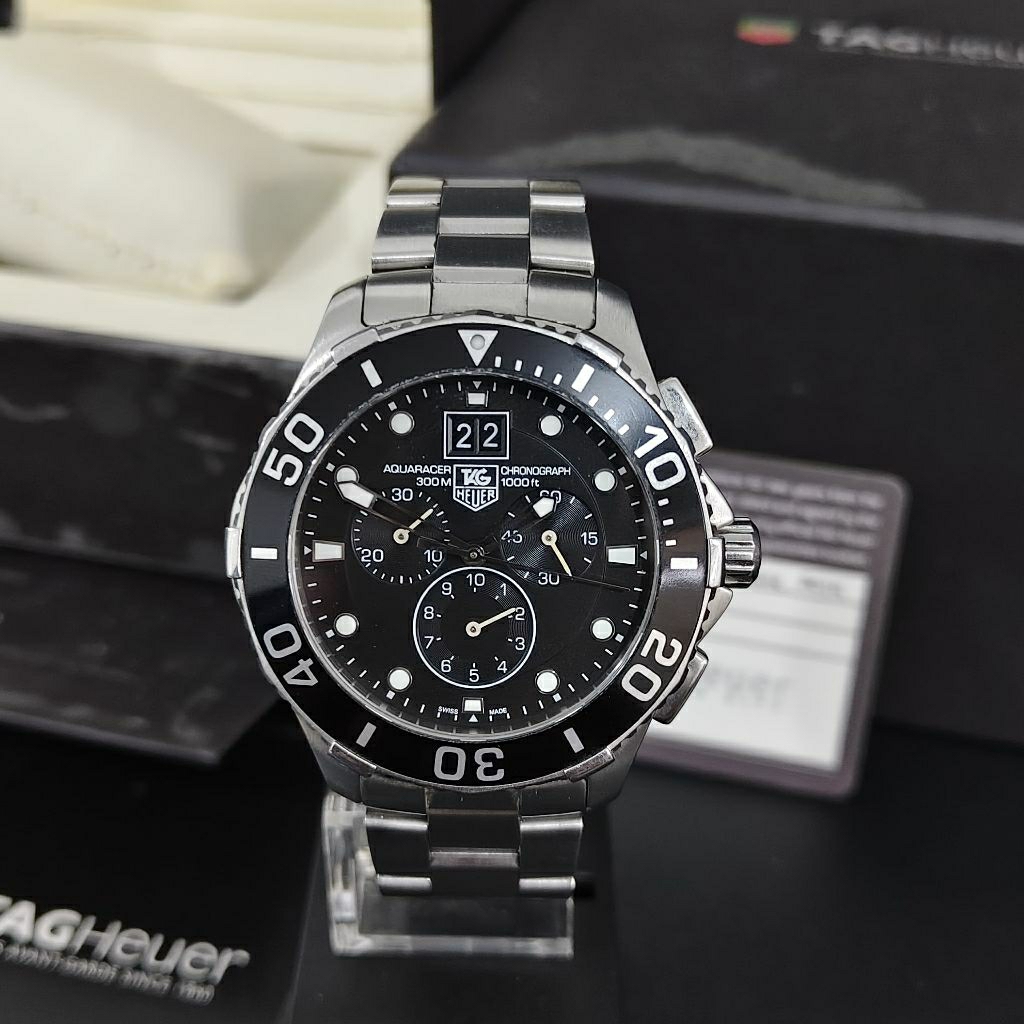 [For Sale] T4G Heuer Aquaracer 300M CAN1010 43mm Quartz Chronograph