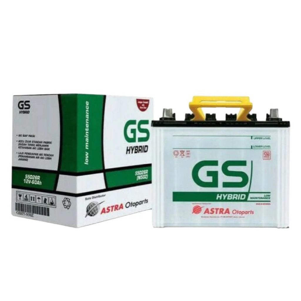 AKI MOBIL GS HYBRID N50 GS ASTRA ORIGINAL PRODUK
