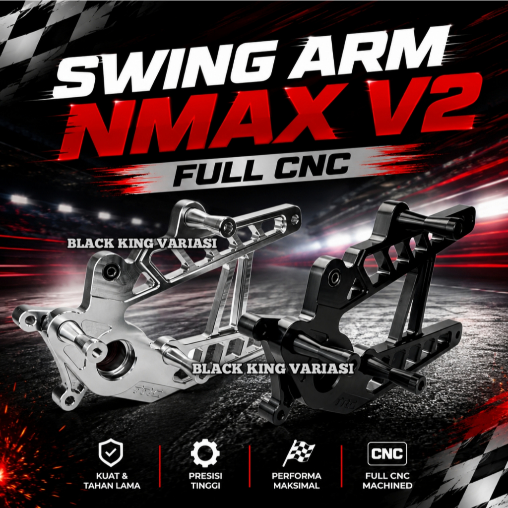Swing Arm TRC Full CNC Nmax V2 Swing ARM Nmax V2 Full CNC Swing Arm NMAX V2 Full Billet