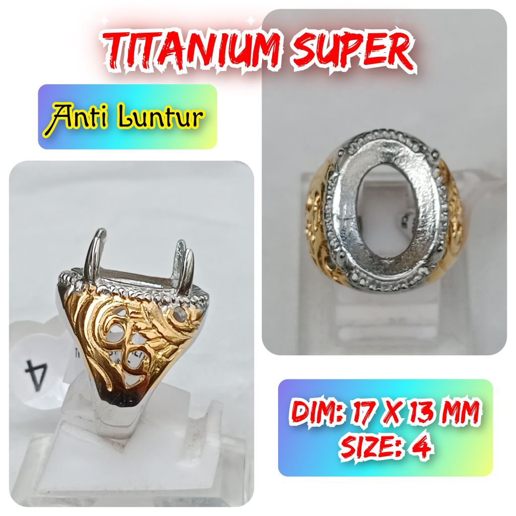Emban titanium super anti luntur untuk batu akik titanium.09