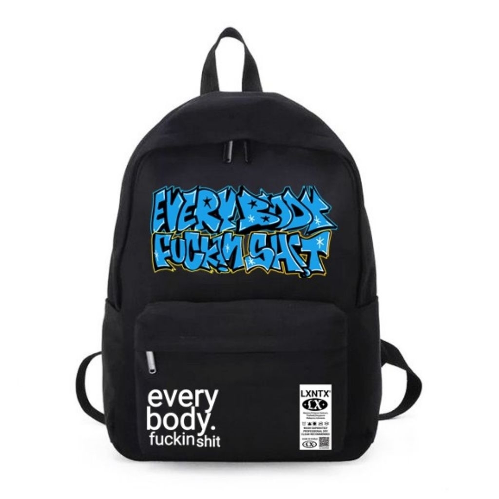 Losantos - Tas ransel everybody black Free sticker