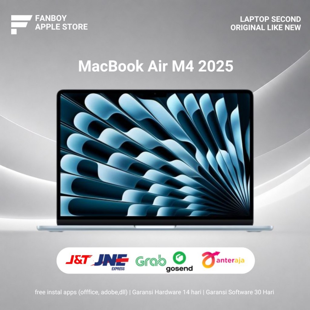 Macbook Air M4 2025 15 Inch Ram 16GB SSD 256GB Second Berkualitas