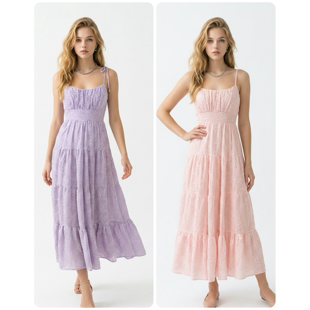 Longdress Maxy dress tali spaghetti