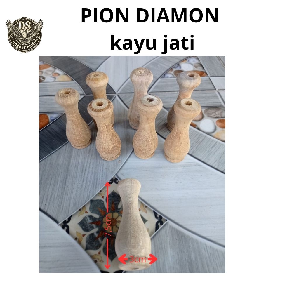 PION DIAMOND KAYU JATI