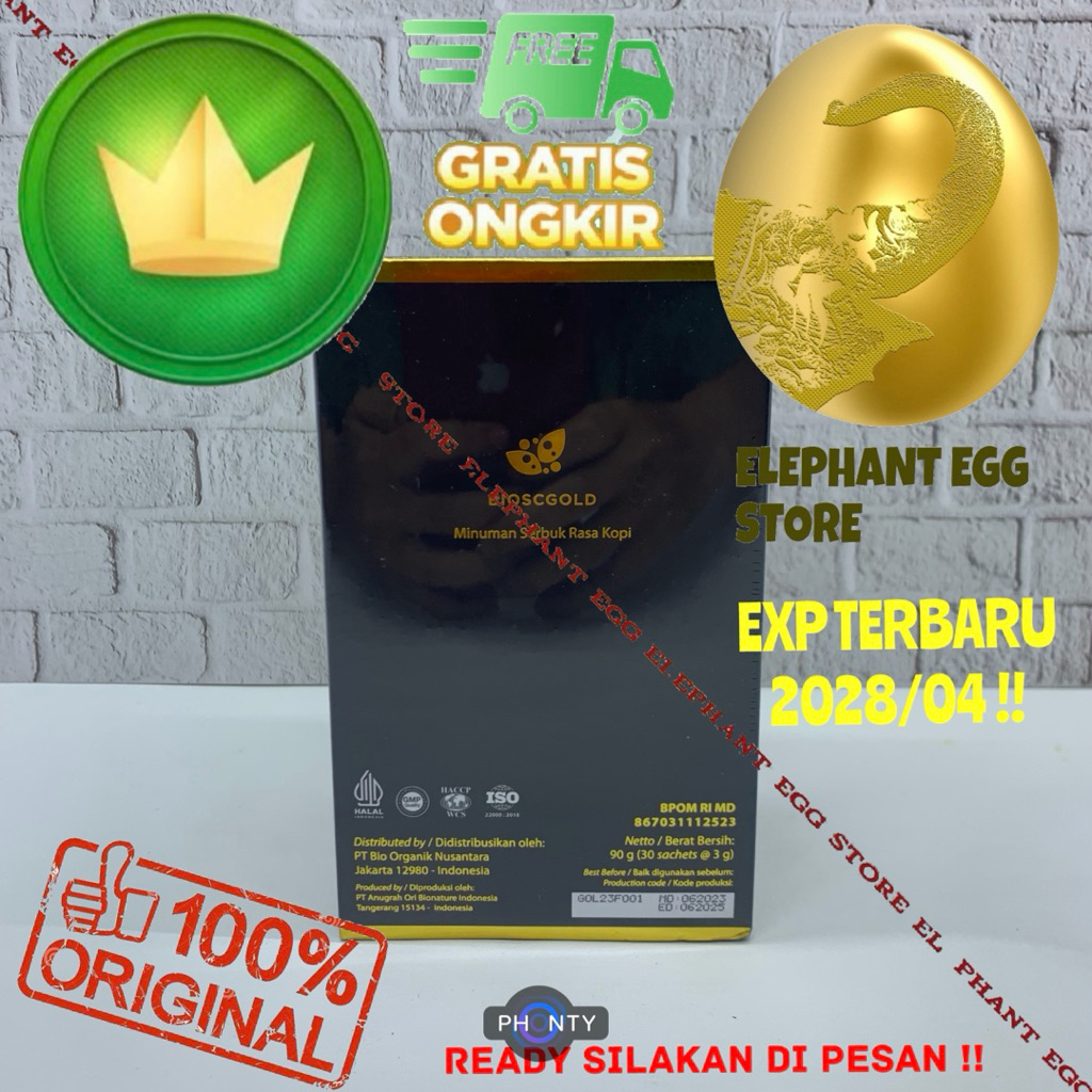 Bioscgold Isi 30 Sachet Biogold Jamin 100% ORIGINAL 