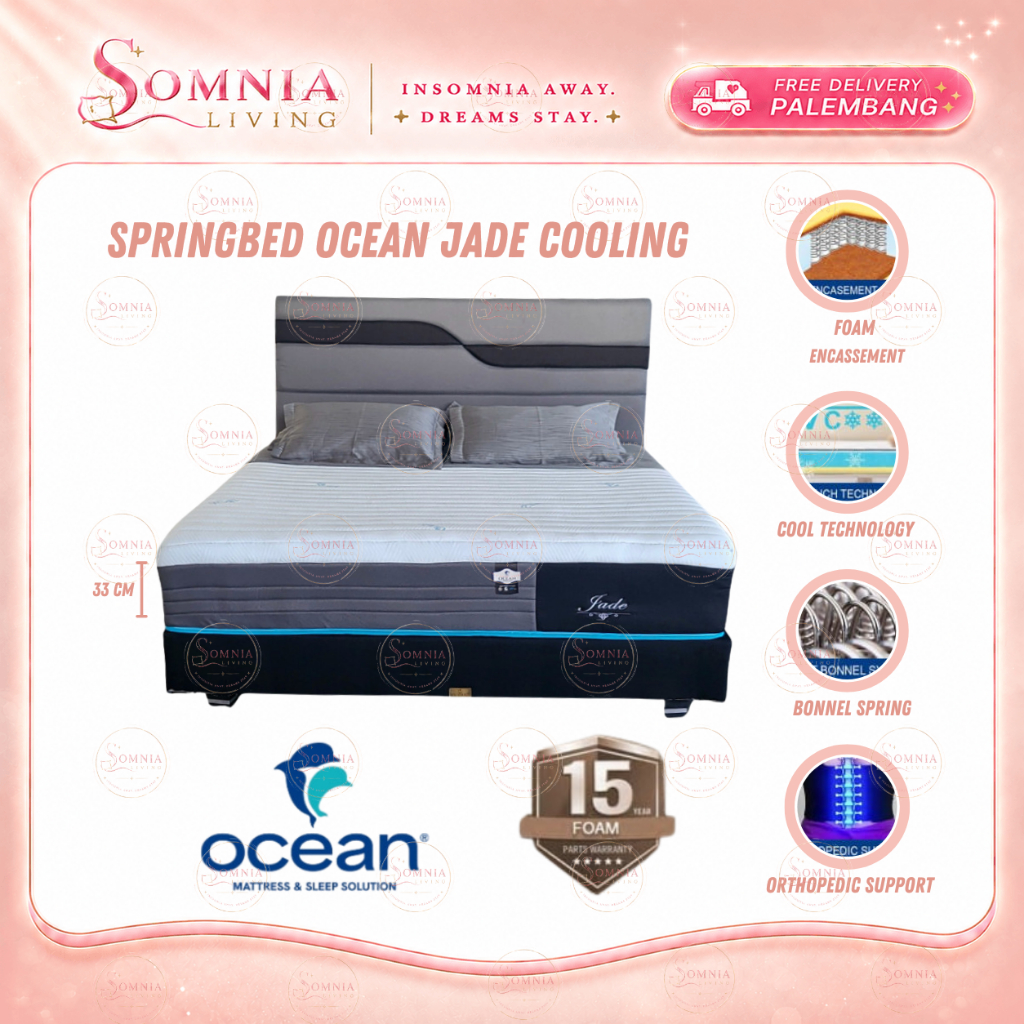 Springbed Ocean Jade Cooling | Springbed Matras Kasur Ocean Murah Palembang | Furniture Murah Palemb