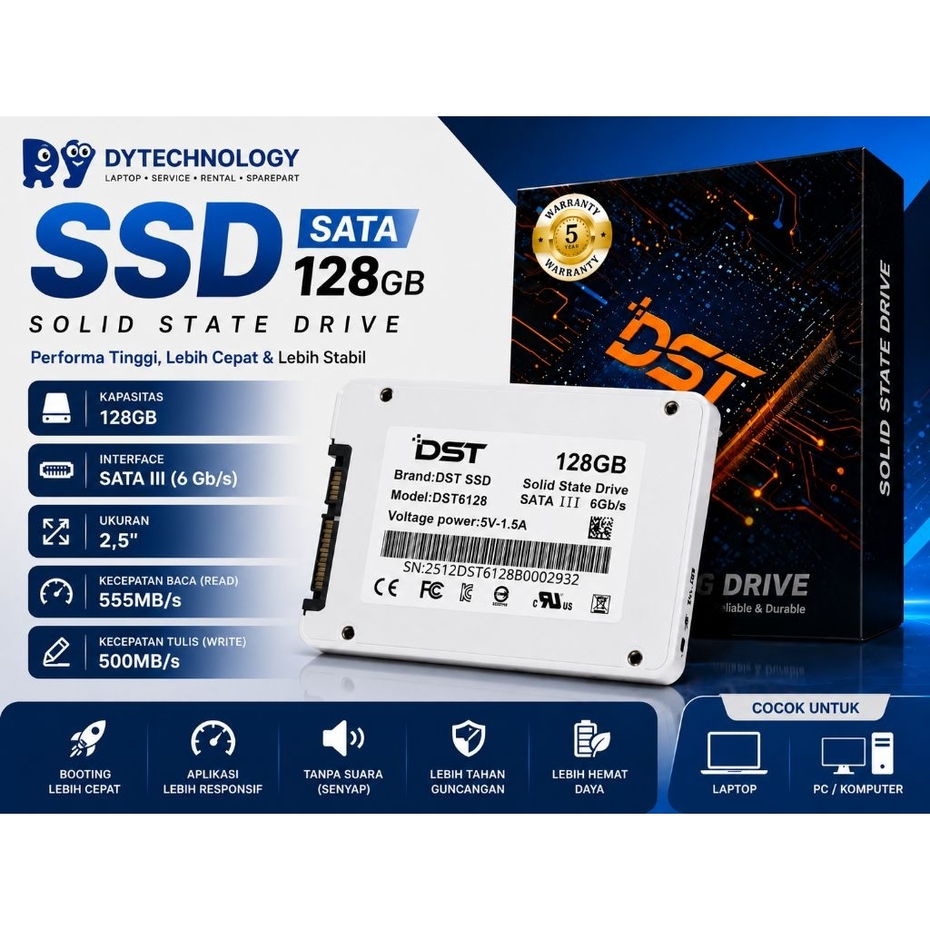 SSD SATA DST 128GB NEW
