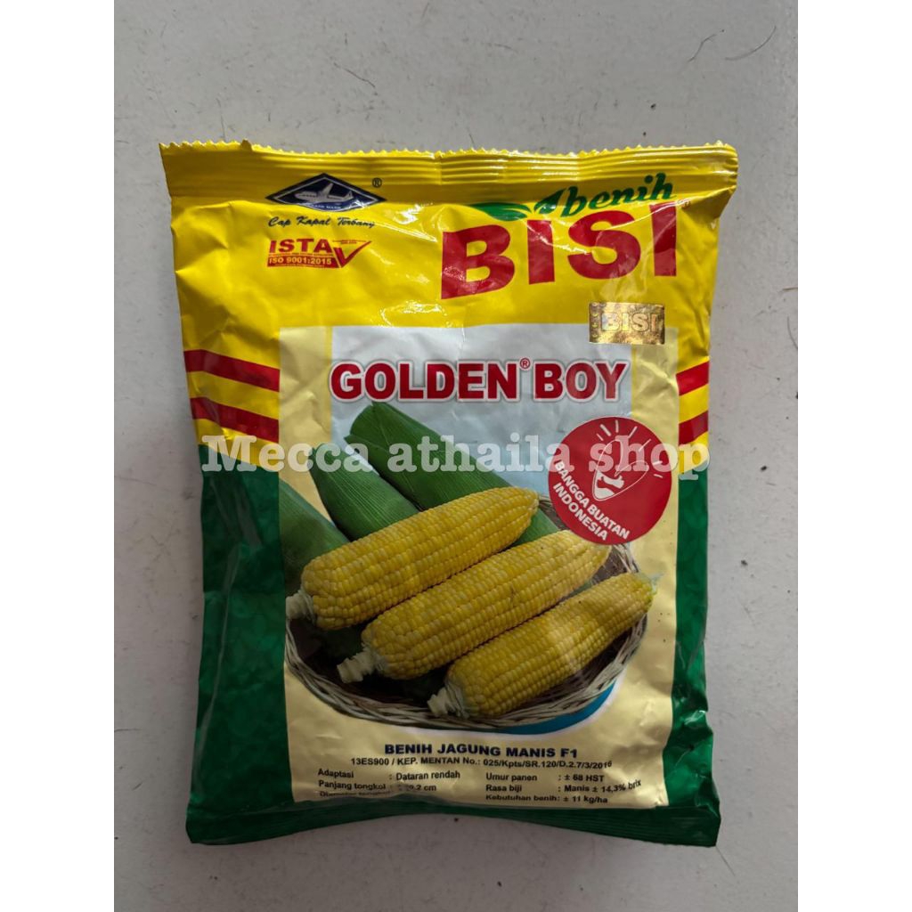 benih jagung manis golden boy PT BISI 250 gr