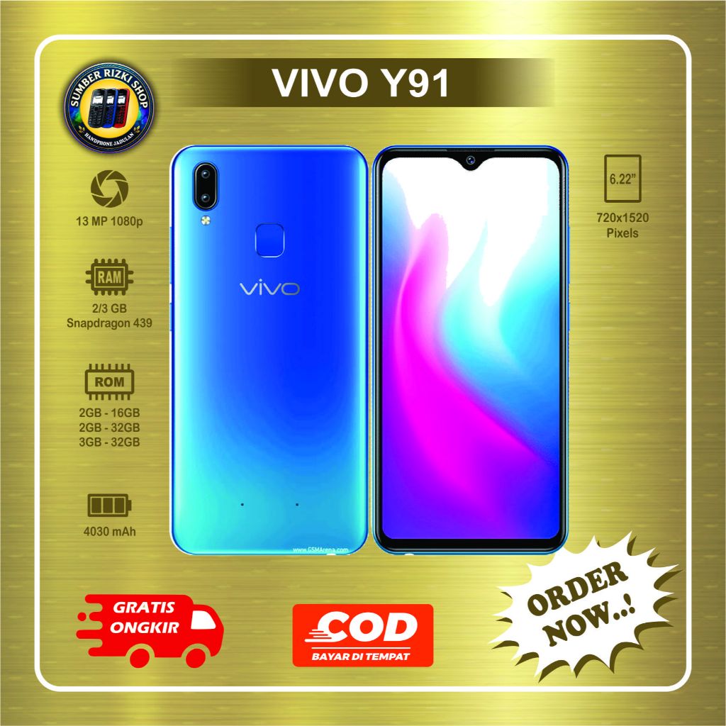 HP VIVO Y91 Normal second batangan siap pakai