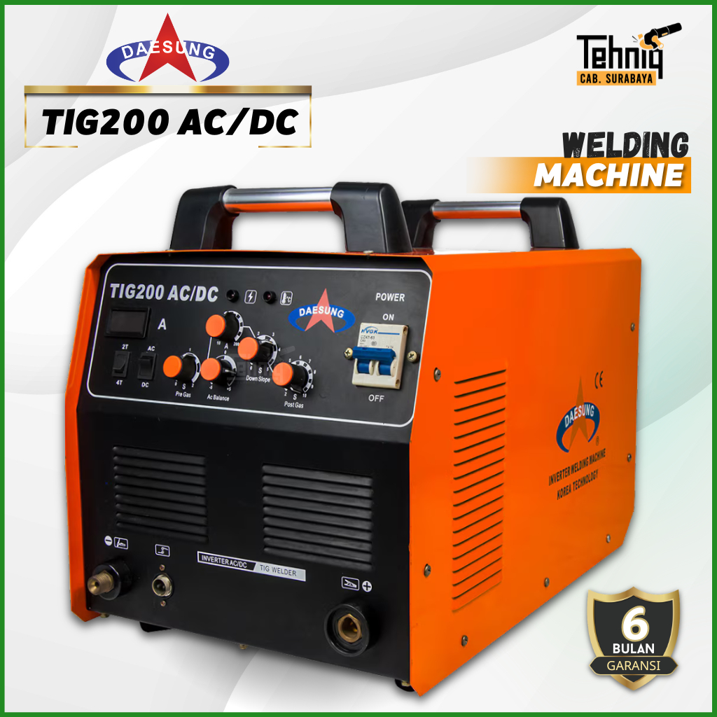 daesung TIG 200 AC/DC Mesin Las Inverter TIG Argon