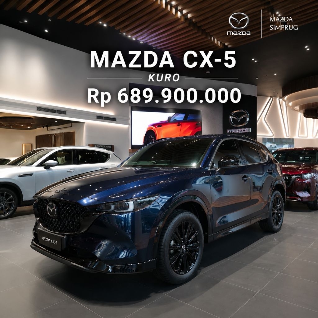 Mazda CX-5 Kuro 2026 | DP Ringan | Bonus iPhone 17 Pro + 1.000L Bensin | Booking Fee 10 Juta