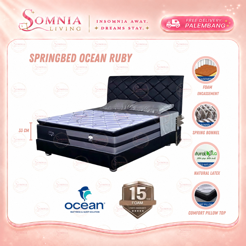 Springbed Ocean Ruby Latex | Springbed Matras Kasur Ocean Murah Palembang | Furniture Murah Palemban