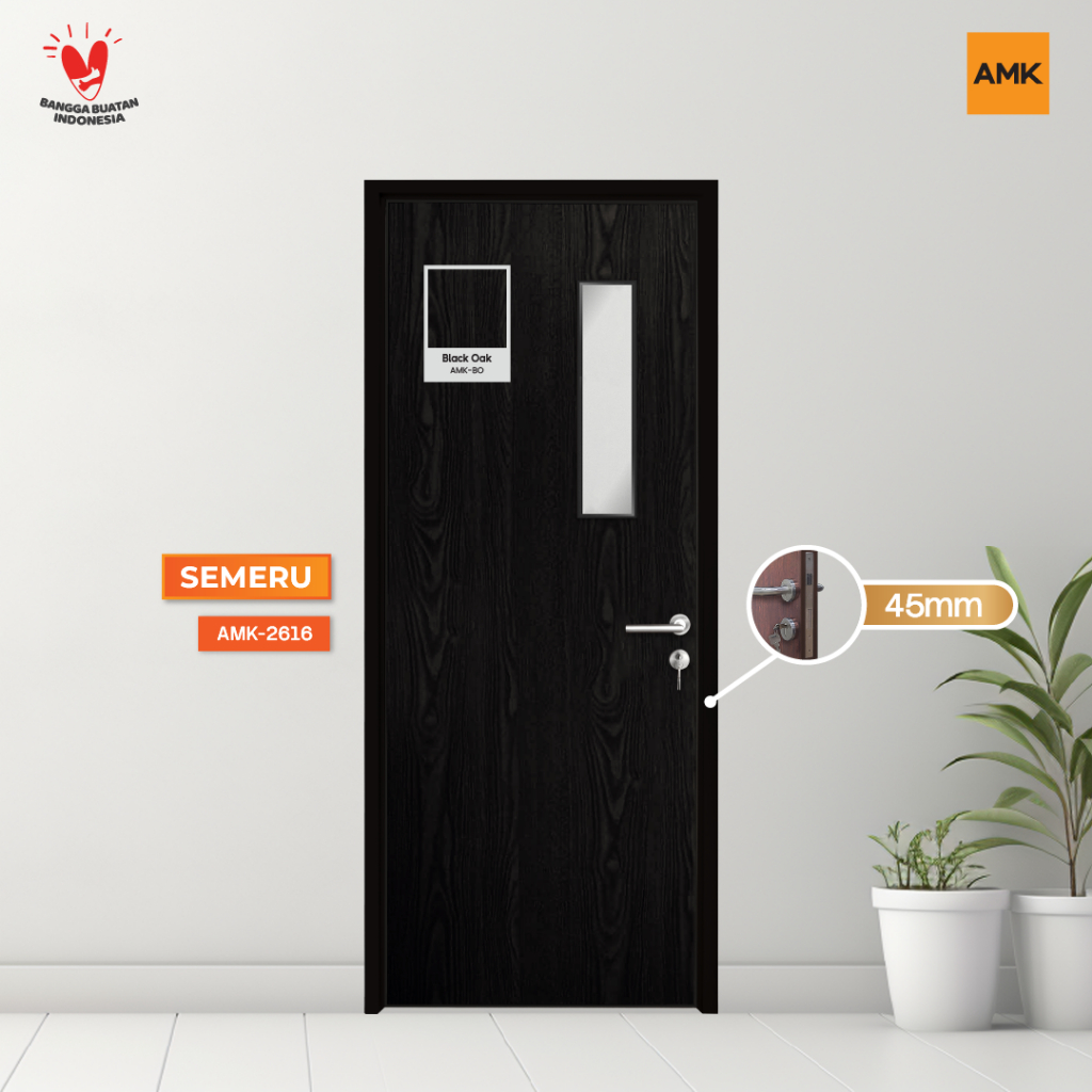 Semeru 45 Black Oak, Kaca vertikal panjang